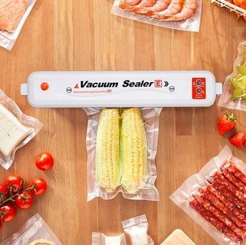 Вакуумный упаковщик продуктов белий Vacuum Sealer кухонный вакууматор для дома SEAL270 фото