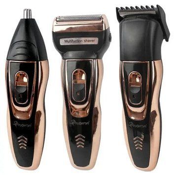 Набір для стриження Gemei GM 595 Hair Trimmer електробритва, тример із насадками Джемей GM595 фото