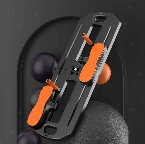 Напольный тренажер для пилатеса MM3000 с резинками, сложная платформа для упражнений на пресс и ноги, черный с оранжевыми элемента M300BLK фото