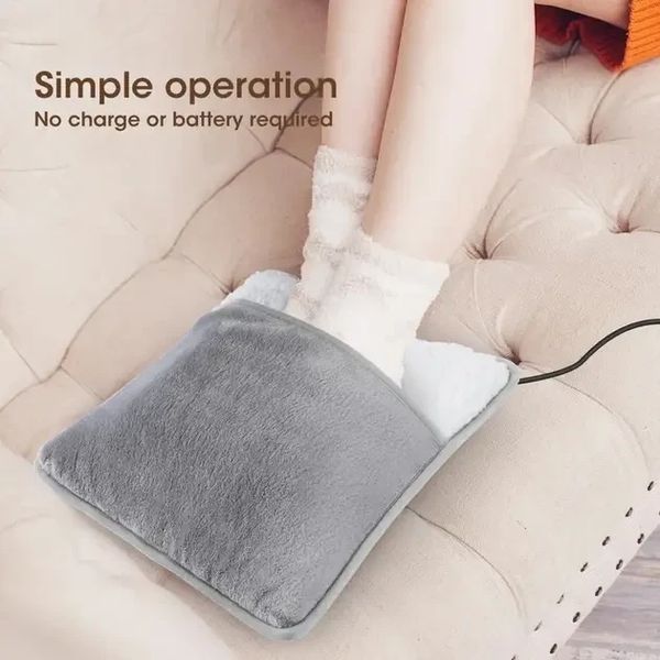 Портативная фланелевая грелка для ног с электрическим подогревом Foot warmer XL-997 Коврик с USB подогревом XL997 фото