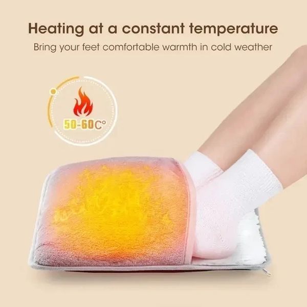Портативная фланелевая грелка для ног с электрическим подогревом Foot warmer XL-997 Коврик с USB подогревом XL997 фото