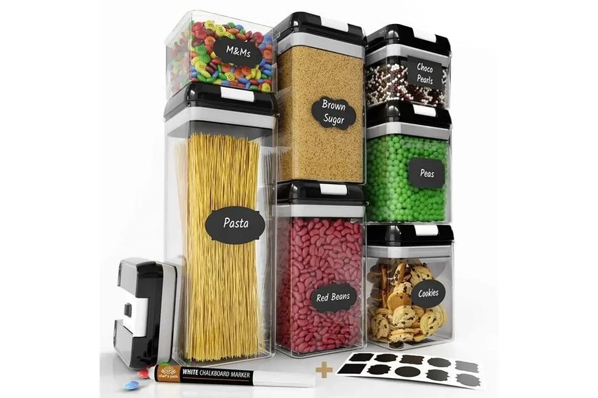 Набір контейнерів для їжі, 7 предметів, FOOD Storage Container Set 7 pcs FOOD77 фото