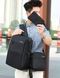 Универсальный комплект для ежедневного использования Backpack Black 3 в 1 Рюкзак Сумка Клатч Серый BAC31 фото 4