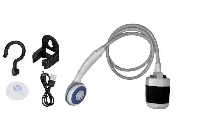 Душ портативный, кемпинговый с помпой на аккумуляторе USB Travel shower 2200 мАг UTS641 фото
