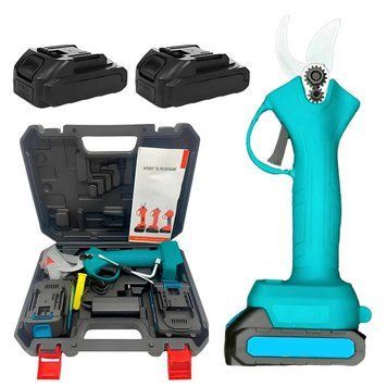 Аккумуляторный секатор в кейсе + 2 аккумулятора 21В, Crafting Tools / Электрические садовые ножницы CRT21 фото