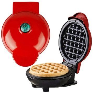 Вафельница мини для бельгийских вафель Mini Waffle Maker MRK32 фото