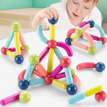 Дитячий магнітний конструктор на 25 деталей SKY Magnetic Sticks Дитячий конструктор SKY25 фото