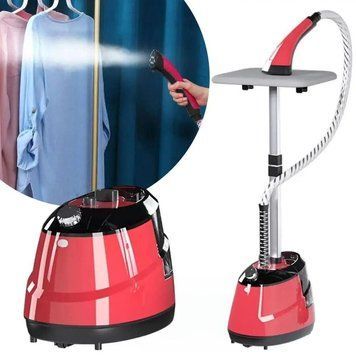 Відпарювач вертикальний для одягу Garment Steamer 2000W Червоний Паровий прас для всіх типів тканини GS200 фото