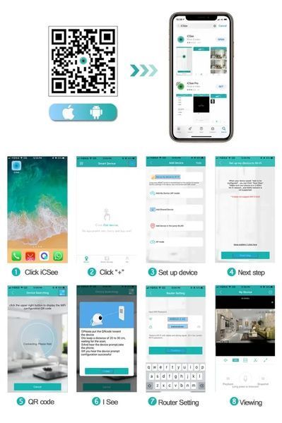 Уличная IP Wi-Fi PTZ-D4 камера Наблюдения Видеонаблюдения Купольная Поворотная IP66 бело-черная PTZD4 фото
