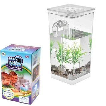 Аквариум для рыбок с системой самоочистки и светодиодной подсветкой fish tank HA-149 HA14911 фото